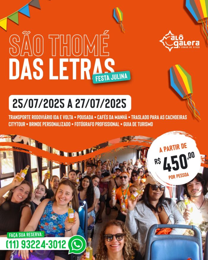 07.2025 - SÃO THOMÉ DAS LETRAS - Edição Festa Julina + Open Bar
