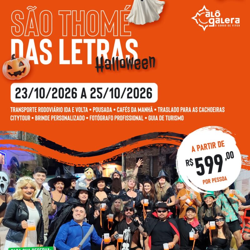 10.2026 - SÃO THOMÉ DAS LETRAS - Edição Festa de Halloween à Fantasia