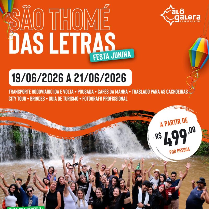 06.2026.01 - SÃO THOMÉ DAS LETRAS - Edição Festa Junina + Open Bar